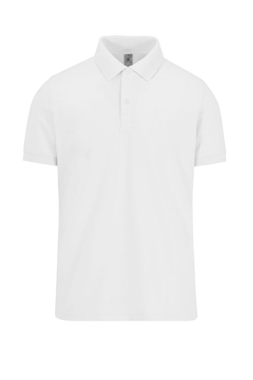 MY POLO 210 Herren mit kurzen Ärmeln PU426 – B&C in White