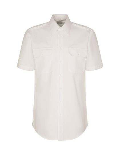 Men´s Pilot Shirt Regular Shortsleeve – Seidensticker in White