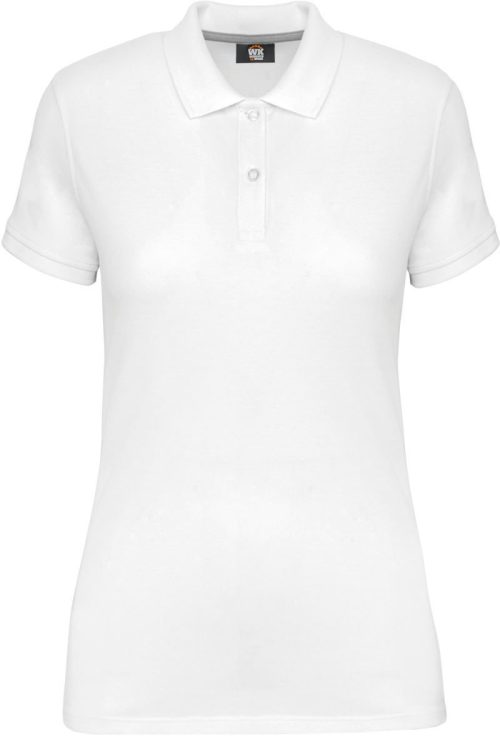 Schweres Damen Workwear Piqué Polo WK 275 – WK in White