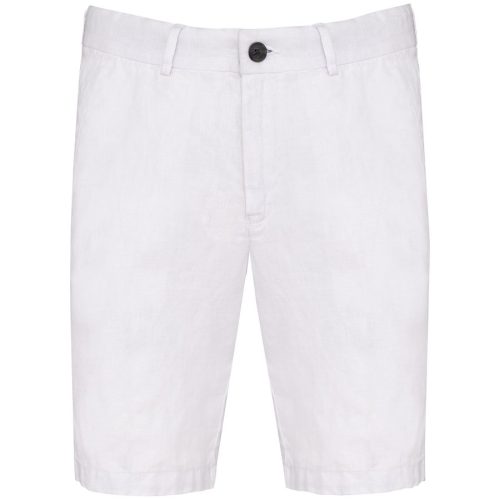 Men's Linen Bermuda – Spasso in White