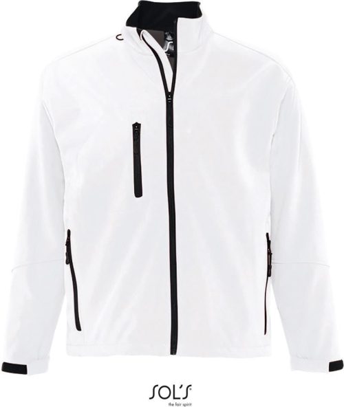 Herren 3-Lagen Softshell Jacke Relax – SOL'S in White