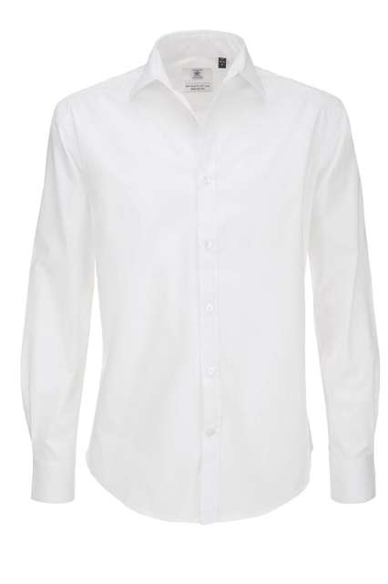 B&c Black Tie Lsl /Men – B&C in White