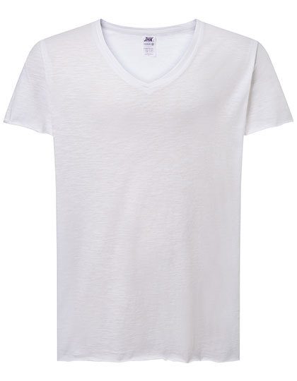 Ladies´ Curves Slub T-Shirt – JHK in White
