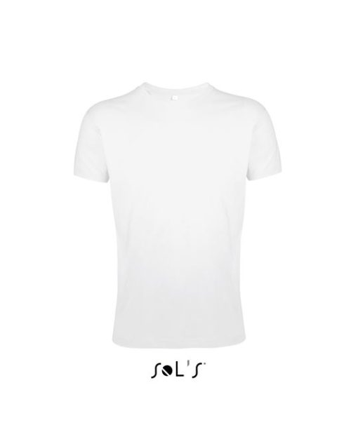 Sol's Regent Fit - Men’s Round Neck Close Fitting T-Shirt – SOL'S in White