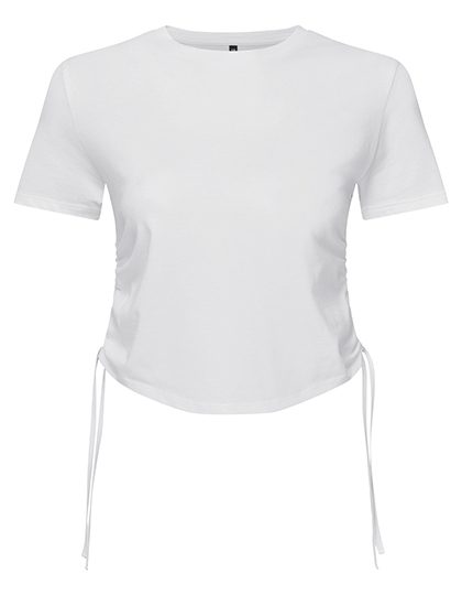 Women´s Ruched Crop Top – TriDri® in White