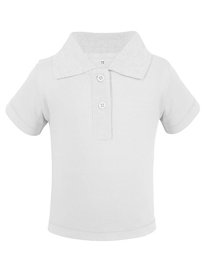 Organic Baby Polo Short Sleeve Teddy 01 – Link Kids Wear in White