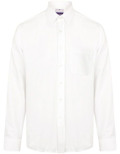 Men´s Wicking Long Sleeve Shirt – Henbury in White