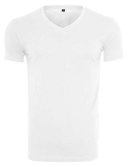 Light T-Shirt V-Neck – Build Your Brand in White