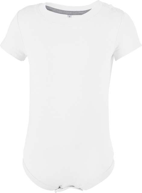 Babies' Short-Sleeved Bodysuit – Kariban in White