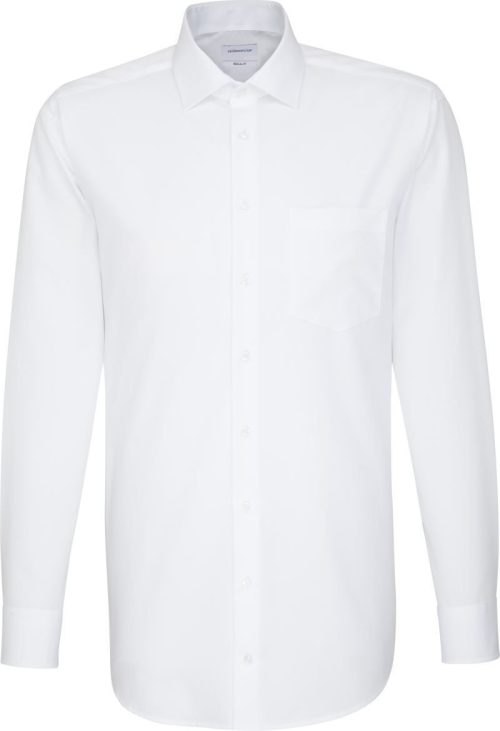 Hemd mit extralangen Ärmeln Shirt Regular LSL (48-54) – Seidensticker in White