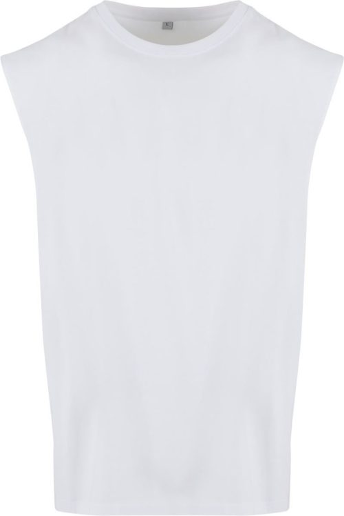 Schweres ärmelloses T-Shirt NM 016 – New Morning Studios in White