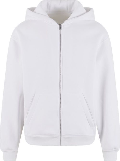 Schwere Unisex Oversize Kapuzen Sweatjacke NM 013 – New Morning Studios in White