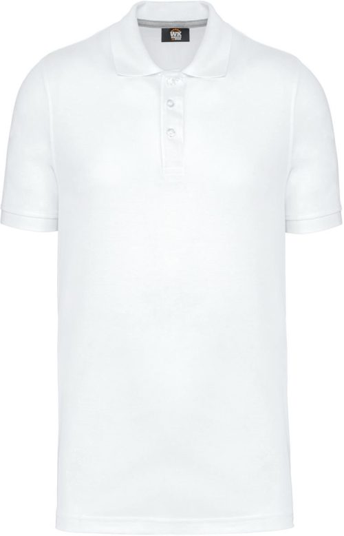 Schweres Herren Workwear Piqué Polo WK 274 – WK in White