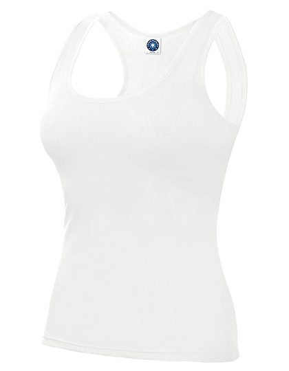 Racer Back Vest – Starworld in White