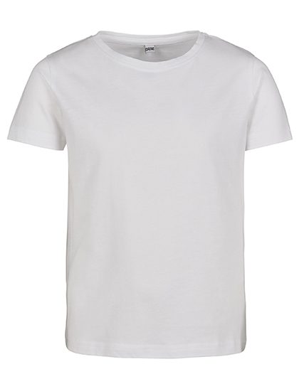 Girls Short Sleeve Tee – Build Your Brand in White
