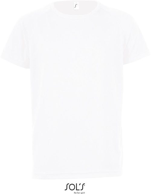 Kinder Raglan Sport Shirt Sporty Kids – SOL'S in White