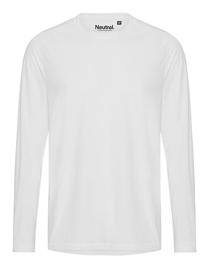 Recycled Performance Long Sleeve T-Shirt – Neutral in White