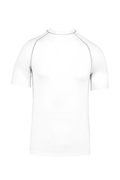 Unisex-Funktionsshirt Kurzarm und UV-Schutz PA4007 – Proact in White