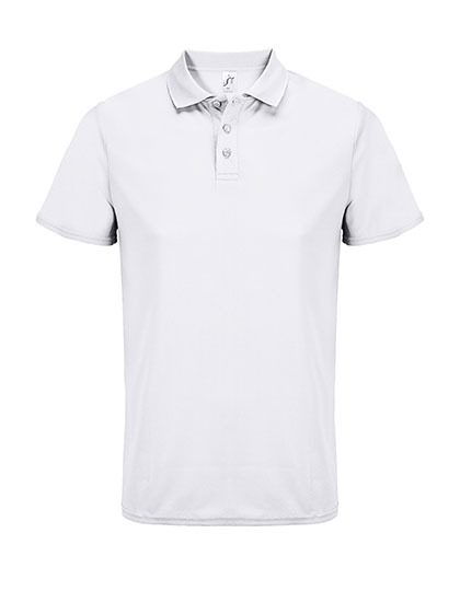 Unisex Pitcher Sports Polo Shirt – SOL´S in White