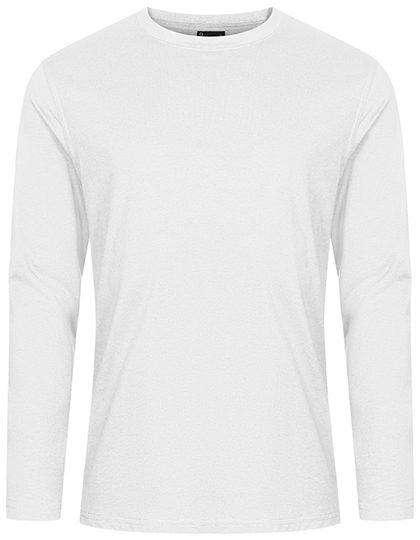 Men´s T-Shirt Long Sleeve – EXCD by Promodoro in White