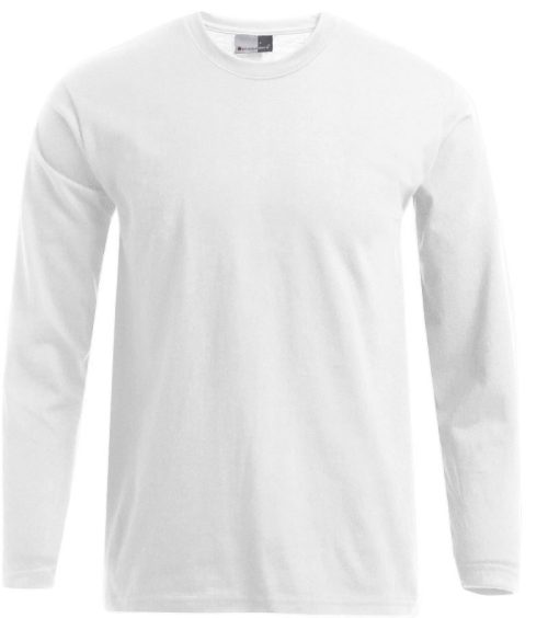 Herren Premium T-Shirt langarm 4099 – Promodoro in White