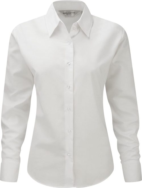 Ladies' Long Sleeve Easy Care Oxford Shirt R-932F-0 – Russell in White