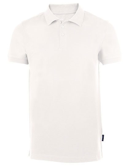 Men´s Heavy Stretch Polo – HRM in White