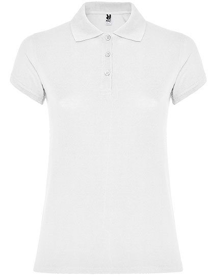 Women´s Star Poloshirt – Roly in White 01