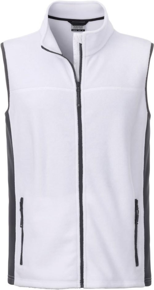 Herren Workwear Fleece Gilet - Strong JN 856 – Daiber in White/Carbon