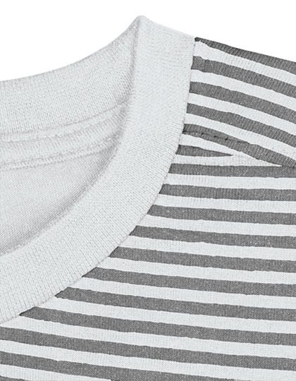 T-Shirt Boston – Nath in White/Grey (Striped)
