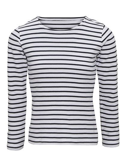 Women´s Marinière Coastal Long Sleeve Tee – Asquith & Fox in White-Navy