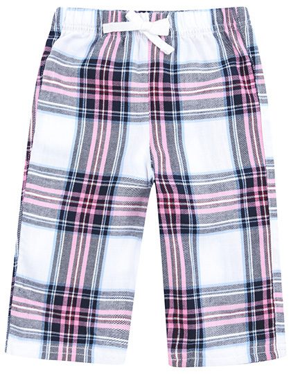 Baby Tartan Trousers – Larkwood in White-Pink Check