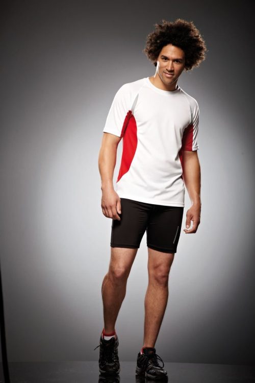 Herren Lauf Shirt JN 391 – Daiber in White/Red