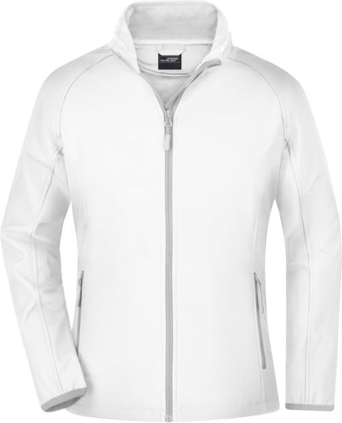 Damen 2-Lagen Promo Softshell Jacke JN 1129 – Daiber in White/White