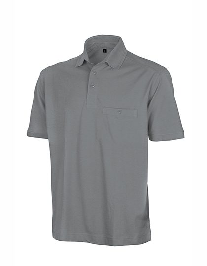 Apex Pocket Polo Shirt – Result Workguard in Workguard Grey