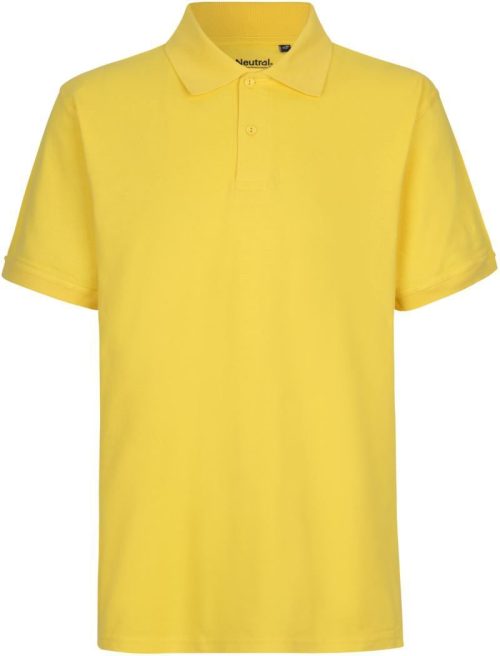 Herren Bio Piqué Polo O 20080 – Neutral in Yellow
