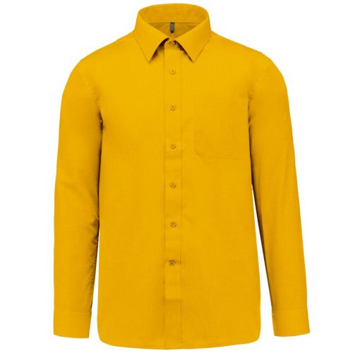 Popeline Hemd "Jofrey" langarm K 545 – Kariban in Yellow