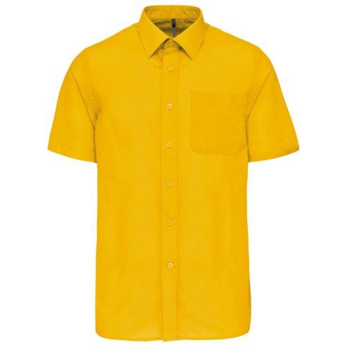 Popeline Hemd "Ace" kurzarm K 551 – Kariban in Yellow