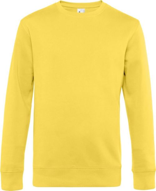 Herren Sweater KING Crew Neck_° – B&C in Yellow Fizz