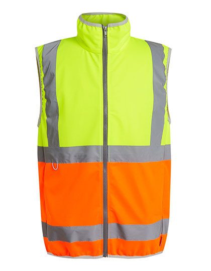 Pro Hi-Vis Full Zip Gilet – Regatta Professional in Yellow/Orange