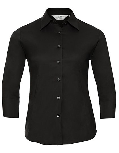 Ladies' Long Sleeve Classic Pure Cotton Poplin Shirt