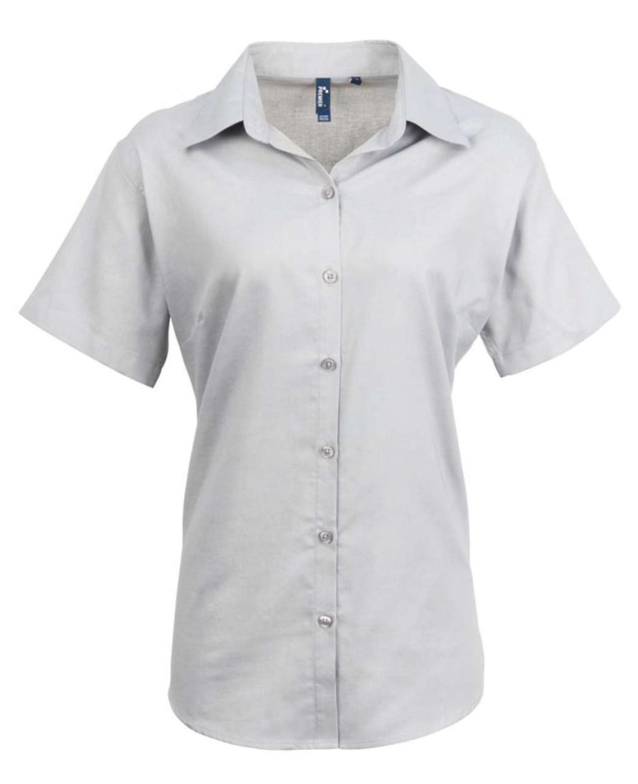 Women's Short Sleeve Signature Oxford Blouse